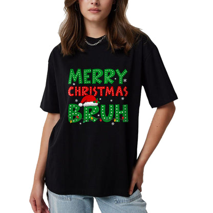 Bruh Meme Funny Saying Bro Greeting Teens Boys Men Christmas T-Shirt - Christmas Unisex T-Shirt/Hoodie/Sweatshirt - TRNN00