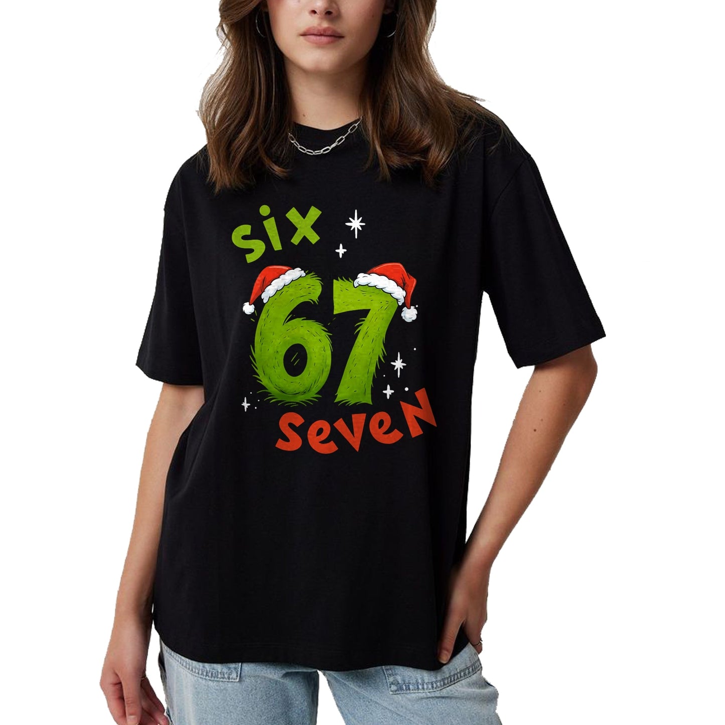 67 Meme Six Seven for Kids Women Men Boys Girls Christmas T-Shirt - Christmas Unisex T-Shirt/Hoodie/Sweatshirt - TRNN00