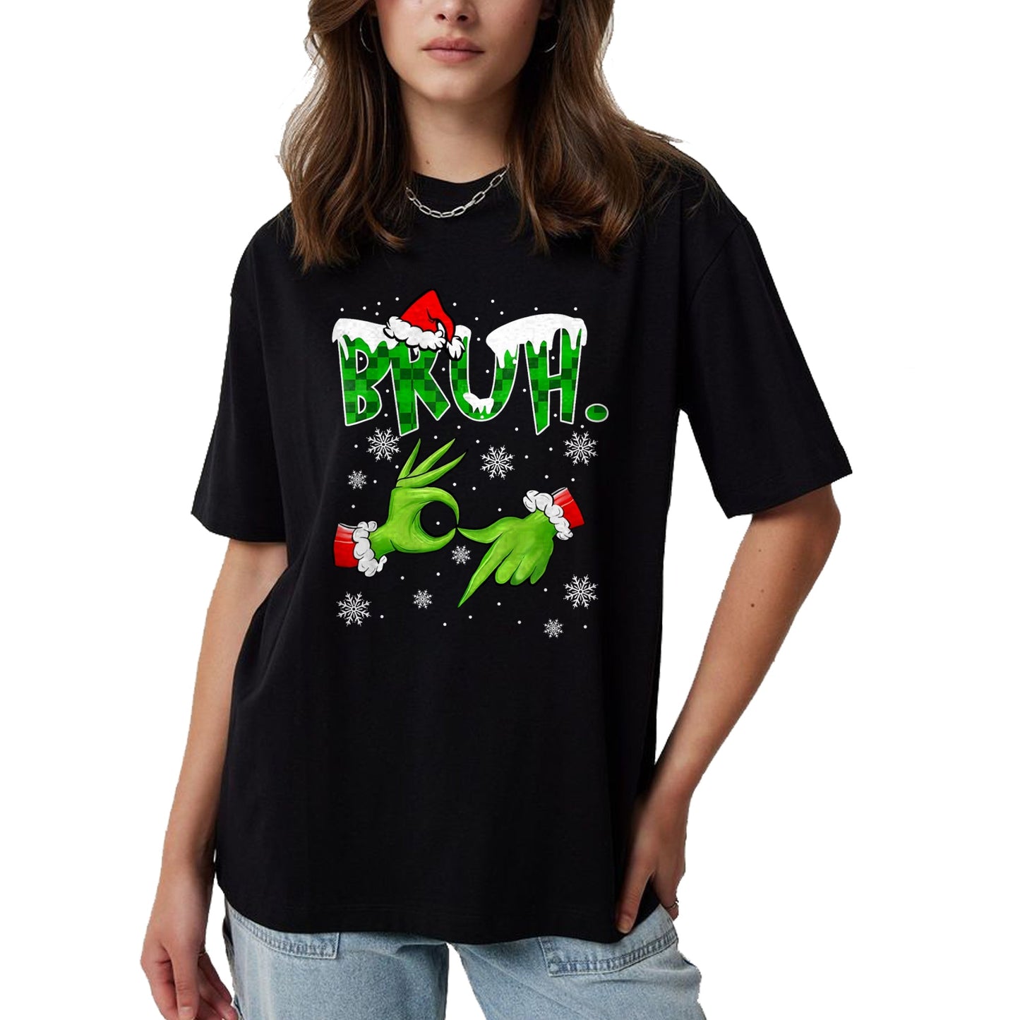Bruh 67 Six Seven 6 7 Meme Christmas Funny Gen Alpha Slang T-Shirt  - Christmas Unisex T-Shirt/Hoodie/Sweatshirt - TRNN00