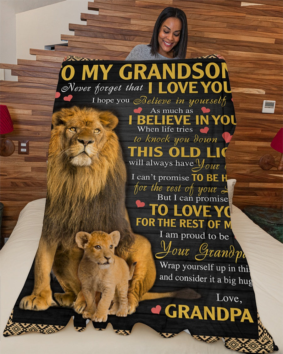 Special Gift For Your Grandson Blanket - From Grandpa (SKUB09-113)