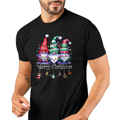 Cute Gnomes Merry Christmas Light Family Gnome Xmas Matching T-Shirt - Christmas Unisex T-Shirt/Hoodie/Sweatshirt - TRNN00