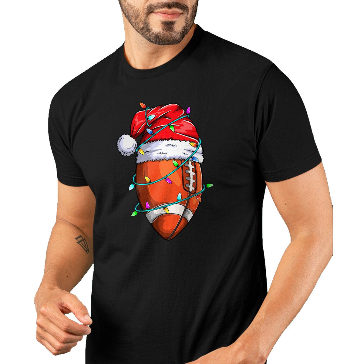 Santa Sports Design For Men Boys Christmas Football Player T-Shirt - Christmas Unisex T-Shirt/Hoodie/Sweatshirt - TRNN00