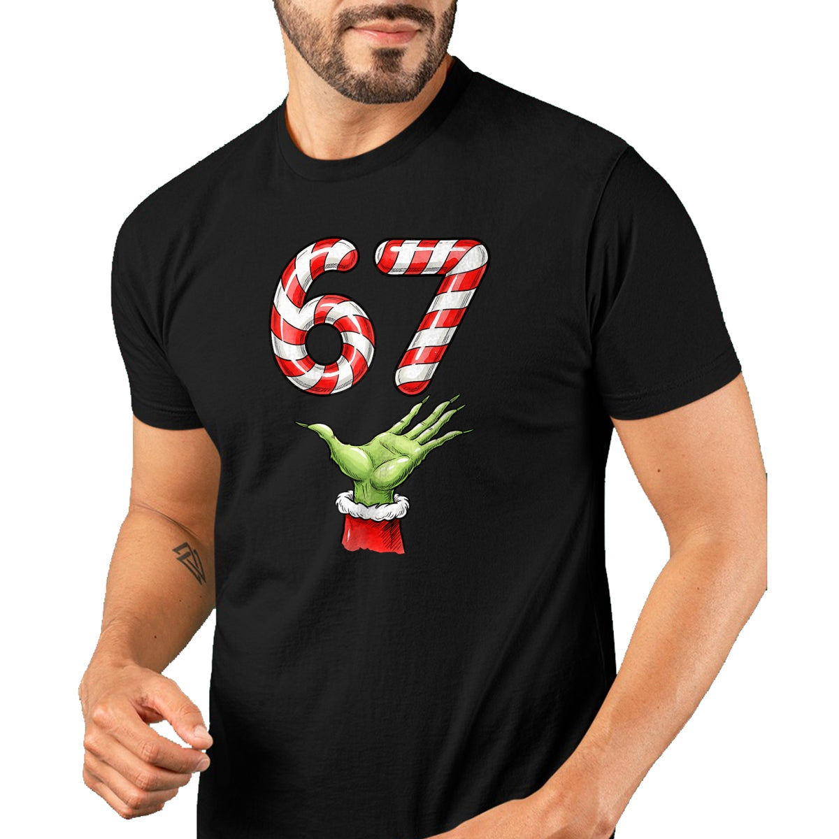 Santa Six Seven 67 Meme Christmas 67 Candy Cane Kids Boys T-Shirt - Christmas Unisex T-Shirt/Hoodie/Sweatshirt - TRNN00