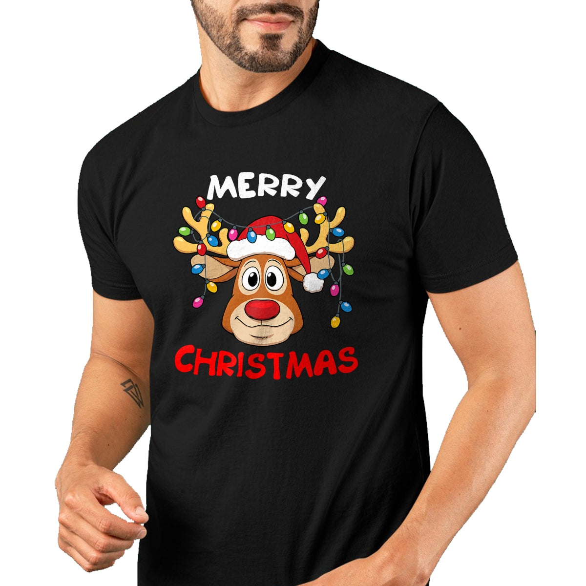 Merry Christmas Reindeer Xmas Family Men Women T-Shirt - Christmas Unisex T-Shirt/Hoodie/Sweatshirt - TRNN00