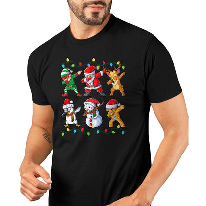 Dabbing Santa Elf Friends Christmas Boys Girls Men Xmas Dab T-Shirt - Christmas Unisex T-Shirt/Hoodie/Sweatshirt - TRNN00