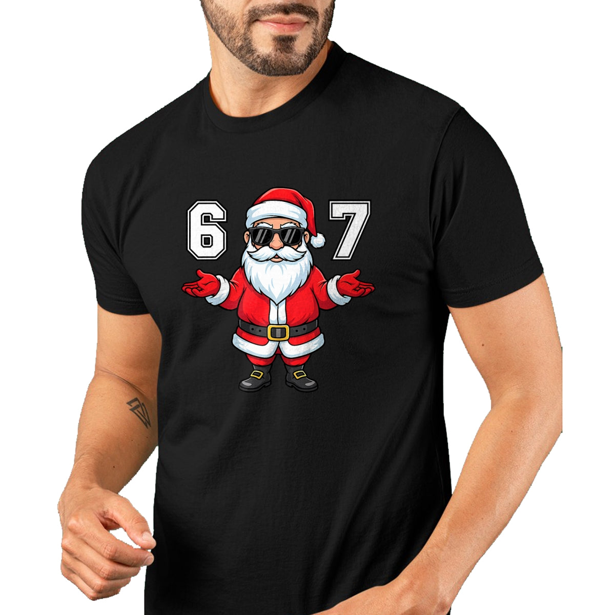 67 Meme Six Seven 6 7 Funny Santa Matching Xmas 67 Christmas T-Shirt - Christmas Unisex T-Shirt/Hoodie/Sweatshirt - TRNN00