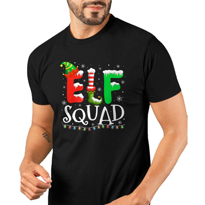Elf Family Christmas Matching Pajamas Xmas Elf Squad T-Shirt - Christmas Unisex T-Shirt/Hoodie/Sweatshirt - TRNN00