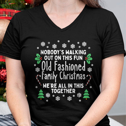 Old Fashioned Family Christmas Ugly Xmas Men Women Kids T-Shirt - Christmas Unisex T-Shirt/Hoodie/Sweatshirt - TRNN00