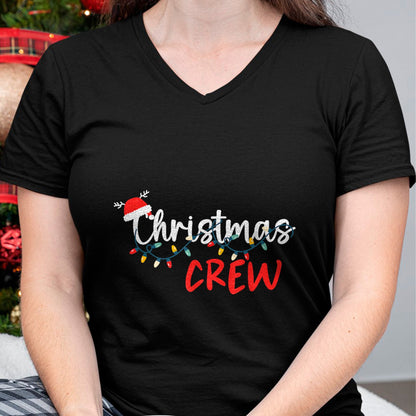 Christmas Crew Xmas Lights Family Matching Pajamas Holiday T-Shirt - Christmas Unisex T-Shirt/Hoodie/Sweatshirt - TRNN00