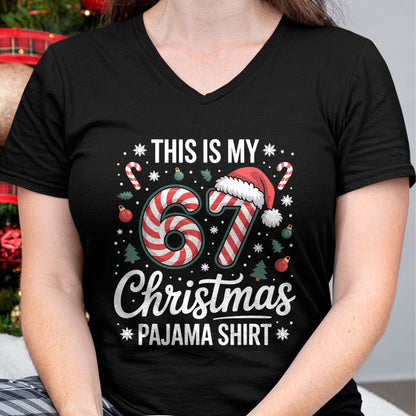 This My 67 Christmas Pajama 67 Meme Gen Alpha Boys Girls T-Shirt - Christmas Unisex T-Shirt/Hoodie/Sweatshirt - TRNN00