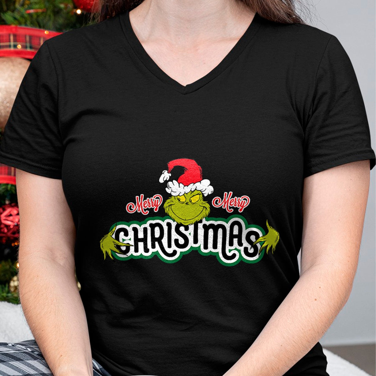 Dr. Seuss Grinch Hugs Christmas Short Sleeve T-shirt - Christmas Unisex T-Shirt/Hoodie/Sweatshirt - TRNN00