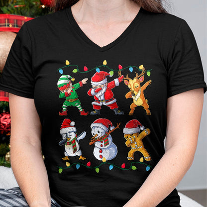 Dabbing Santa Elf Friends Christmas Boys Girls Men Xmas Dab T-Shirt - Christmas Unisex T-Shirt/Hoodie/Sweatshirt - TRNN00