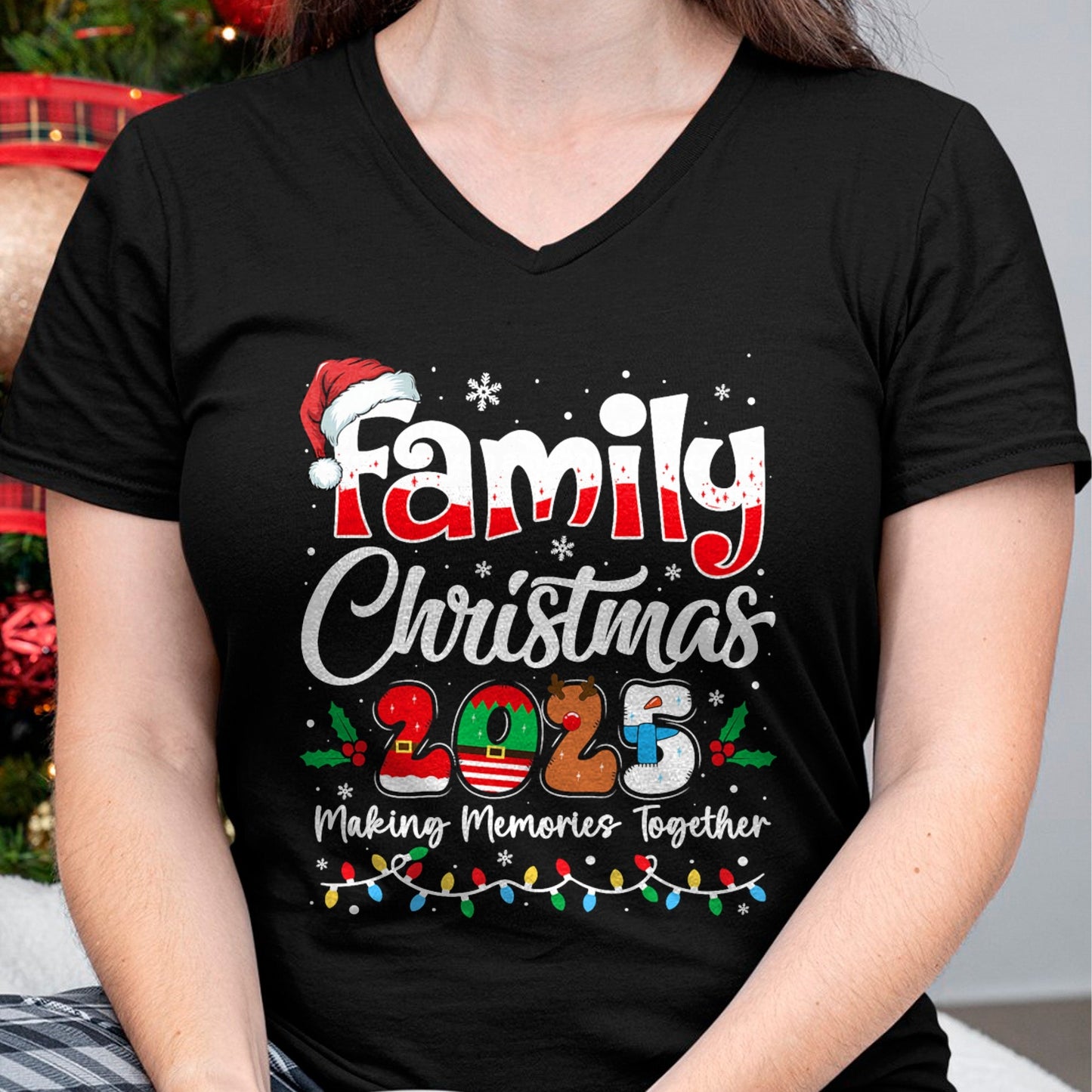 Family Christmas 2025 Matching Outfit Xmas Squad Santa T-Shirt - Christmas Unisex T-Shirt/Hoodie/Sweatshirt - TRNN00