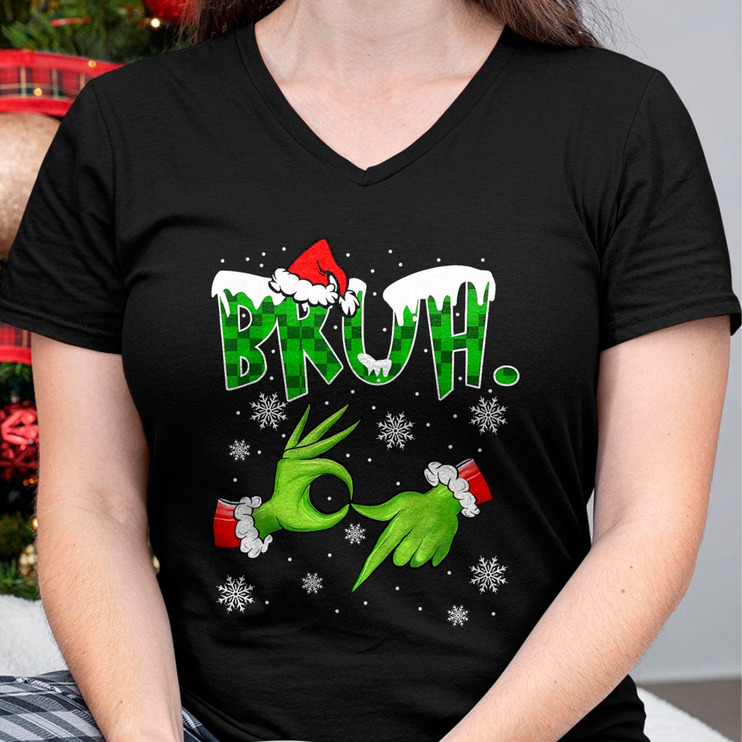 Bruh 67 Six Seven 6 7 Meme Christmas Funny Gen Alpha Slang T-Shirt  - Christmas Unisex T-Shirt/Hoodie/Sweatshirt - TRNN00