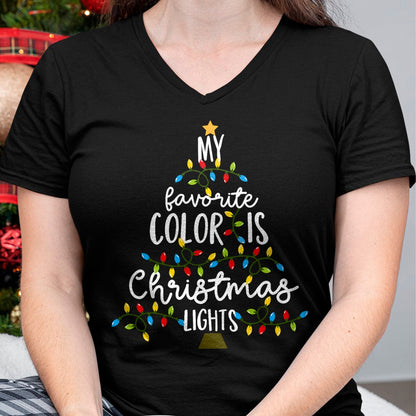 My Favorite Color Is Christmas Lights Kids Boy Women T-Shirt - Christmas Unisex T-Shirt/Hoodie/Sweatshirt - TRNN00