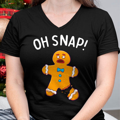 Gingerbread Man Oh Snap Christmas Funny Cookie Baking Gift Short Sleeve T-Shirt - Christmas Unisex T-Shirt/Hoodie/Sweatshirt - TRNN00 (Copy)