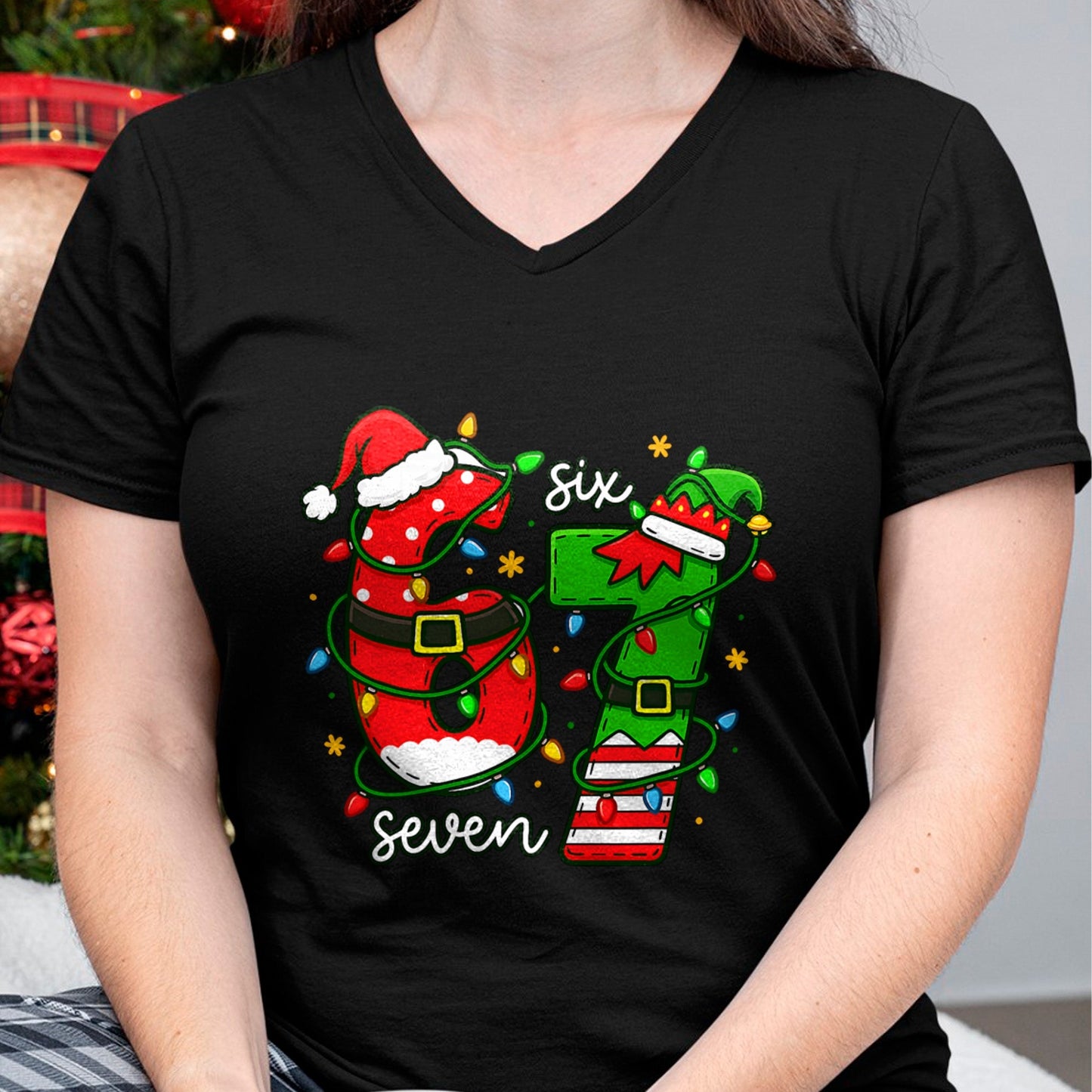 Trending Six Seven Meme Christmas 67 Xmas Men Women Kids T-Shirt - Christmas Unisex T-Shirt/Hoodie/Sweatshirt - TRNN00