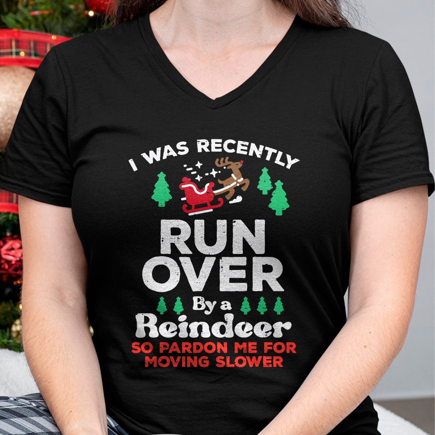 Christmas Runover By Reindeer Funny Xmas Women Men Kids T-Shirt - Christmas Unisex T-Shirt/Hoodie/Sweatshirt - TRNN00