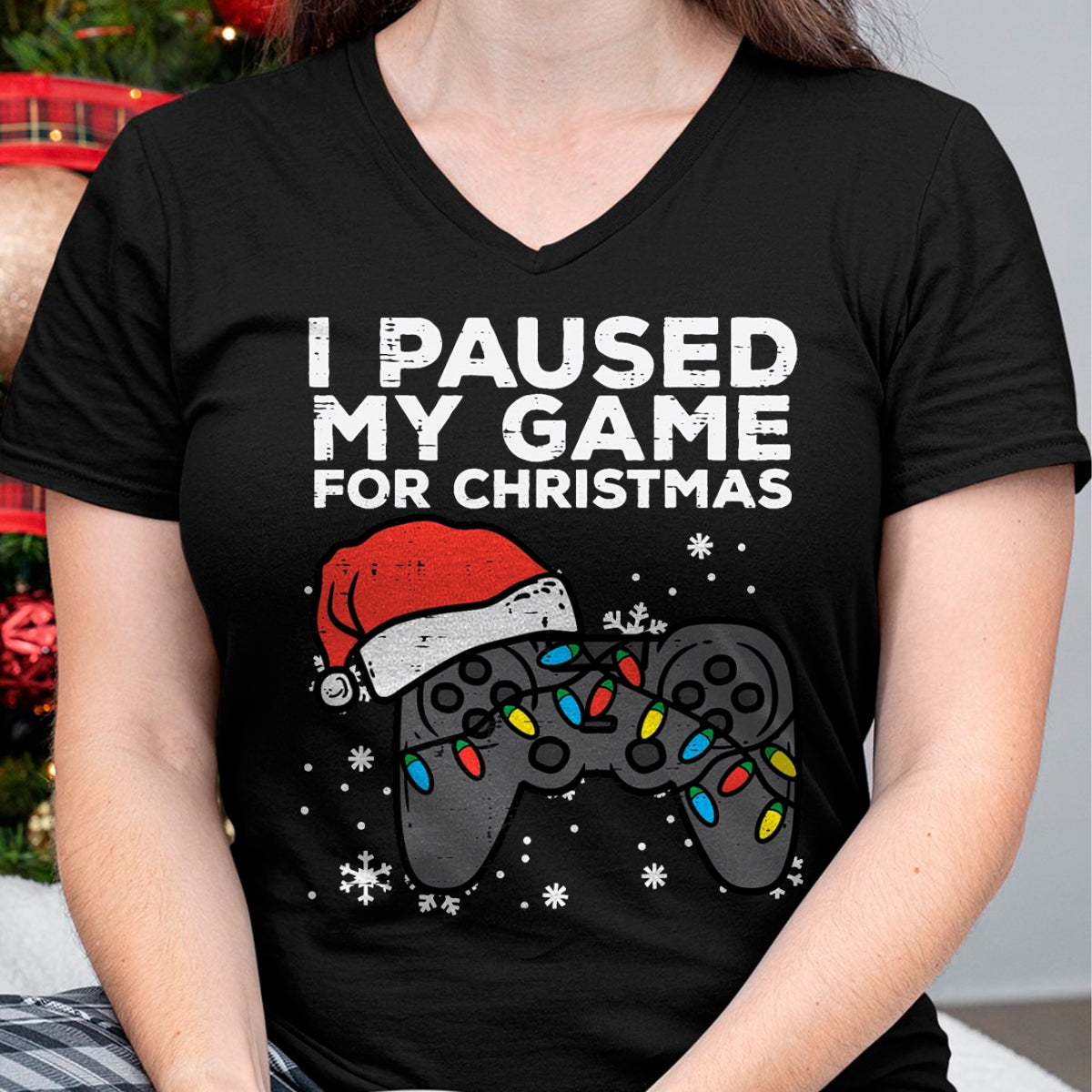 Paused My Game Christmas Gamer Xmas Men Boys Kids Youth Teen T-Shirt - Christmas Unisex T-Shirt/Hoodie/Sweatshirt - TRNN00