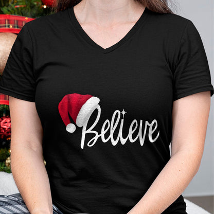 Christmas Long Sleeve T-Shirt - Believe in Santa Claus Shirt - Christmas Unisex T-Shirt/Hoodie/Sweatshirt - TRNN00