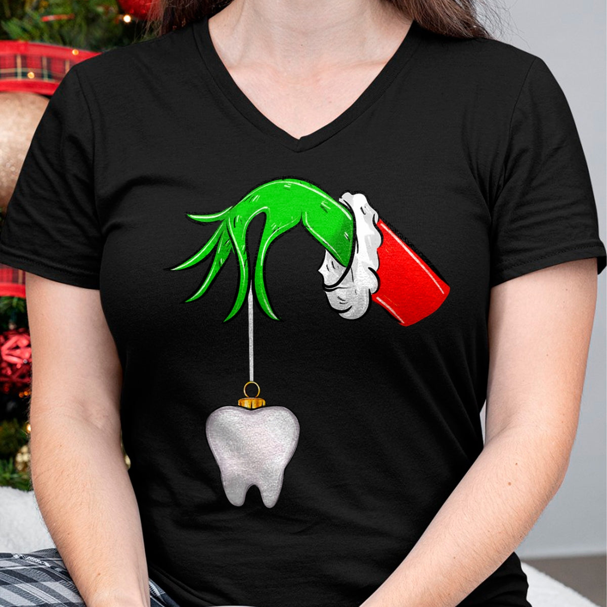 Christmas Tooth Dentist Dental Assistant Teeth Xmas Pajamas T-Shirt - Christmas Unisex T-Shirt/Hoodie/Sweatshirt - TRNN00