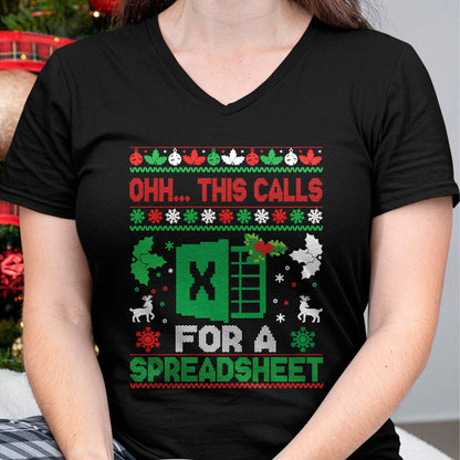 Oh this calls for a Spreadsheet Christmas sweater Excel Sweatshirt - Christmas Unisex T-Shirt/Hoodie/Sweatshirt - TRNN00