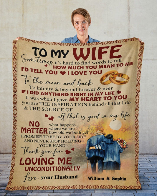 Special blanket for Wife  From Husband blanket