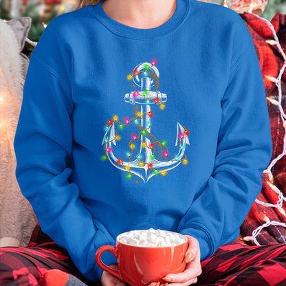 Christmas Lights Boating Sailing Cruise Boat Gifts T-Shirt - Christmas Unisex T-Shirt/Hoodie/Sweatshirt - TRNN00
