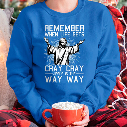 Jesus Is The Way Christmas Funny Faith Religious Christian T-Shirt - Christmas Unisex T-Shirt/Hoodie/Sweatshirt - TRNN00