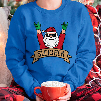 Christmas Sleigher Santa Rock Xmas Rocker Men Women Kids Boy T-Shirt - Christmas Unisex T-Shirt/Hoodie/Sweatshirt - TRNN00