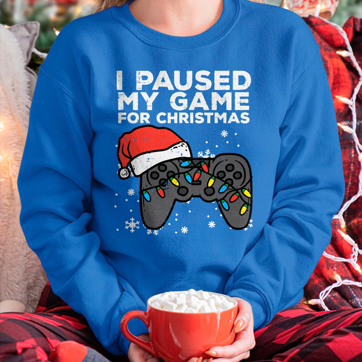 Paused My Game Christmas Gamer Xmas Men Boys Kids Youth Teen T-Shirt - Christmas Unisex T-Shirt/Hoodie/Sweatshirt - TRNN00
