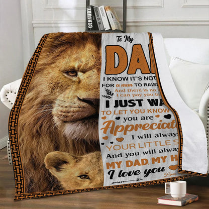Special Dad Gift Blanket From Son