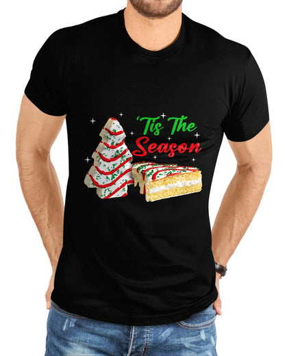 Funny Tis The Season Design Christmas Tree Cakes Debbie T-Shirt - Christmas Unisex T-Shirt/Hoodie/Sweatshirt - TRNN00