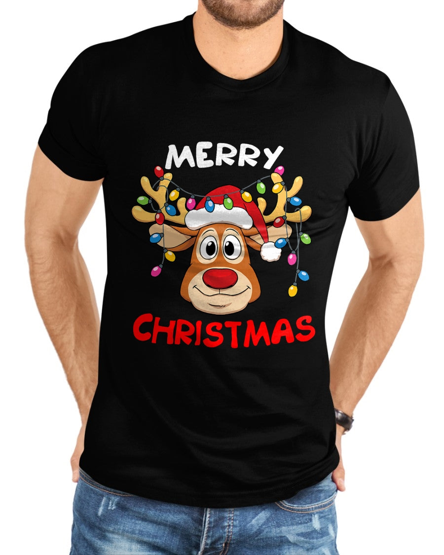 Merry Christmas Reindeer Xmas Family Men Women T-Shirt - Christmas Unisex T-Shirt/Hoodie/Sweatshirt - TRNN00