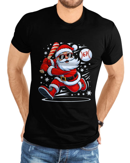 Funny Baseball Santa 67 Christmas Xmas Pajamas Boys T-Shirt - Christmas Unisex T-Shirt/Hoodie/Sweatshirt - TRNN00