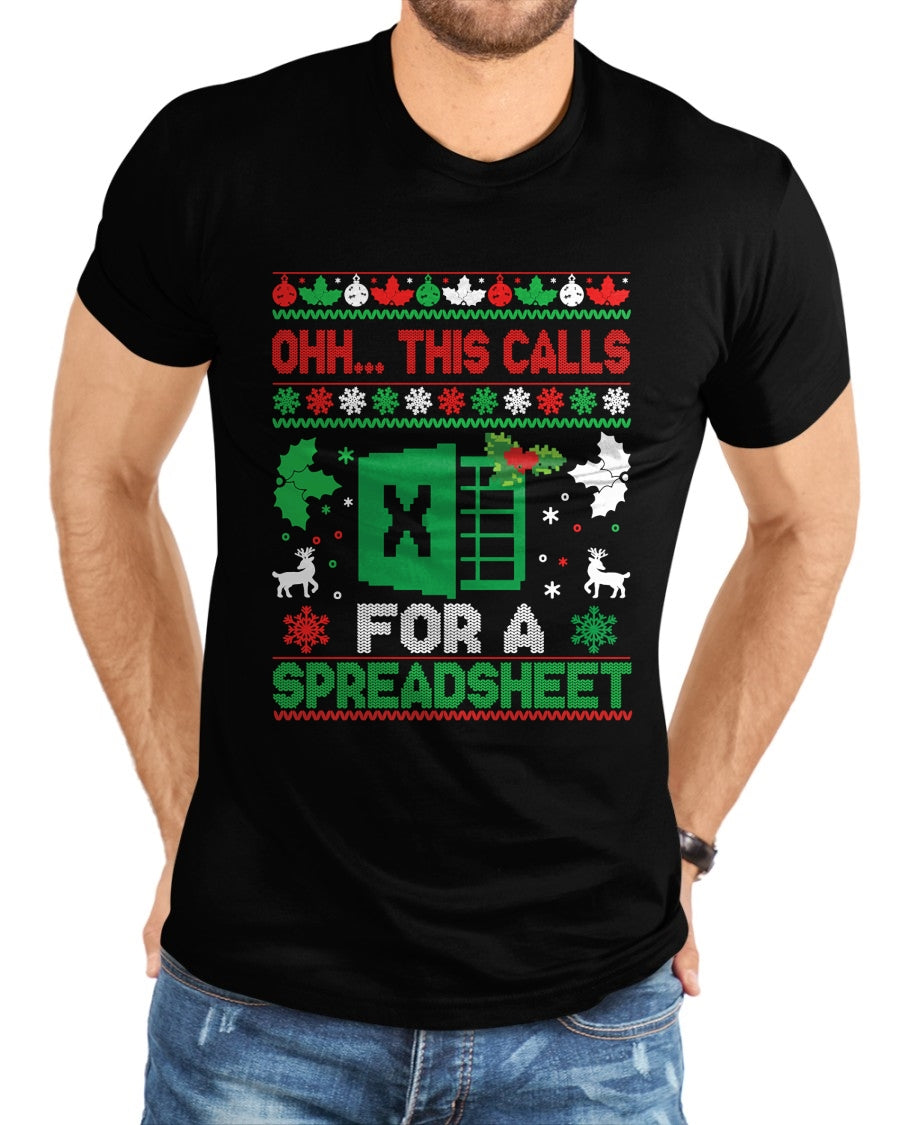 Oh this calls for a Spreadsheet Christmas sweater Excel Sweatshirt - Christmas Unisex T-Shirt/Hoodie/Sweatshirt - TRNN00