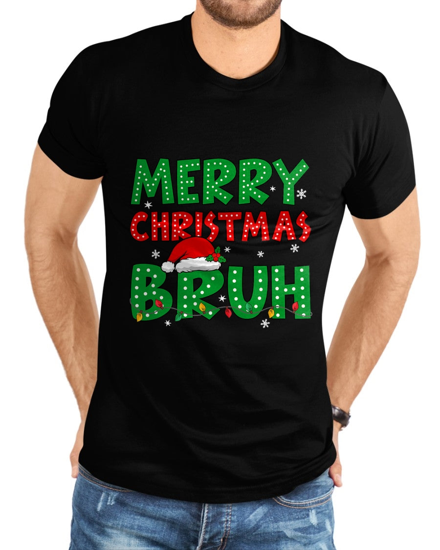 Bruh Meme Funny Saying Bro Greeting Teens Boys Men Christmas T-Shirt - Christmas Unisex T-Shirt/Hoodie/Sweatshirt - TRNN00