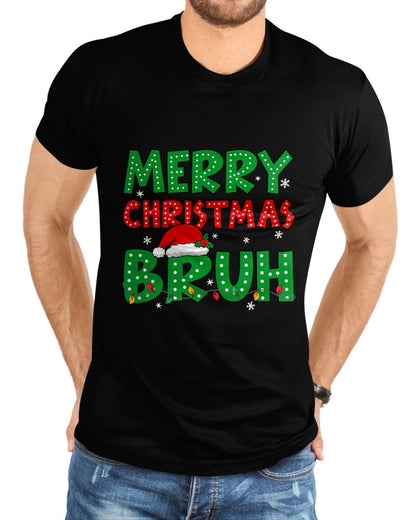 Bruh Meme Funny Saying Bro Greeting Teens Boys Men Christmas T-Shirt - Christmas Unisex T-Shirt/Hoodie/Sweatshirt - TRNN00