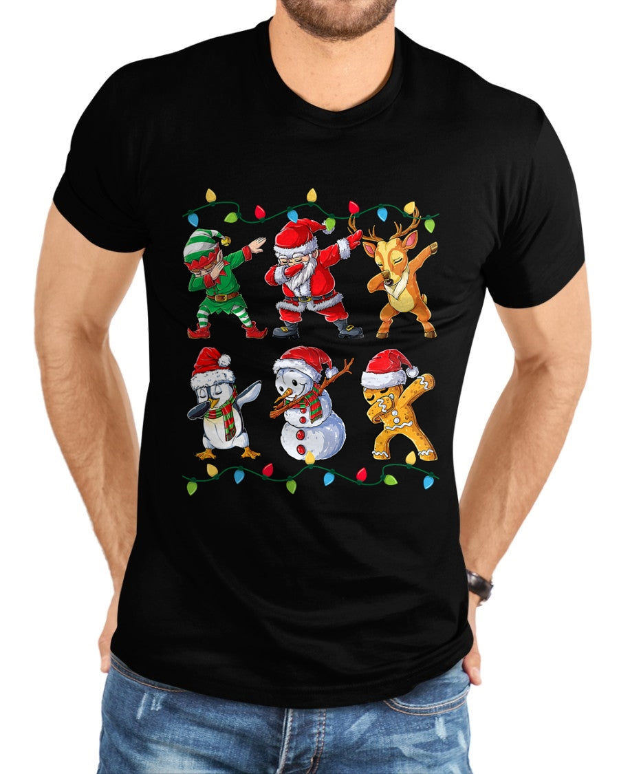 Dabbing Santa Elf Friends Christmas Boys Girls Men Xmas Dab T-Shirt - Christmas Unisex T-Shirt/Hoodie/Sweatshirt - TRNN00