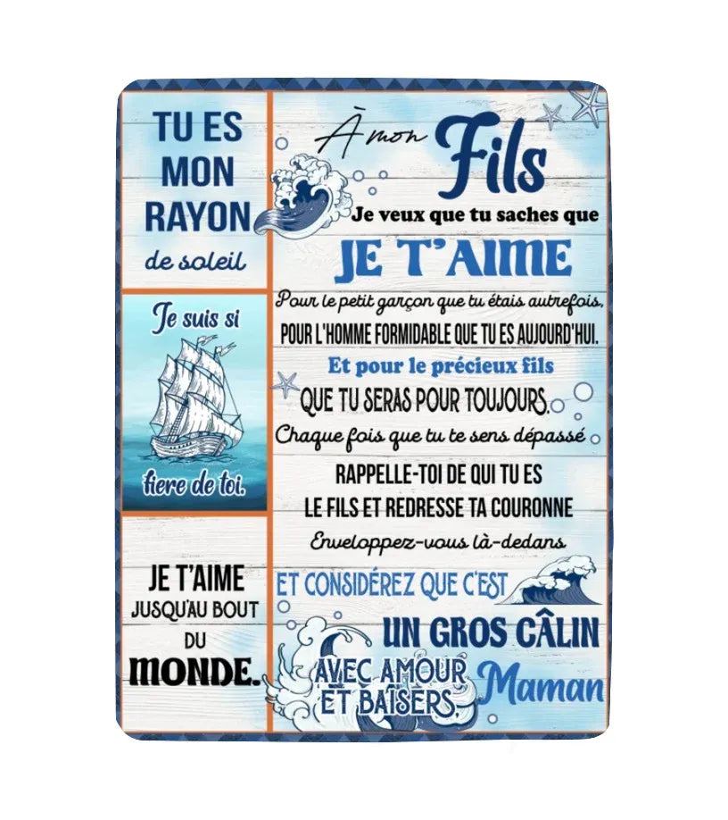Cadeau Spécial Pour Ton Fils Couverture - De Maman