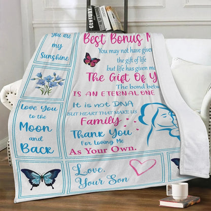 Best Bonus Mom Blanket - from son