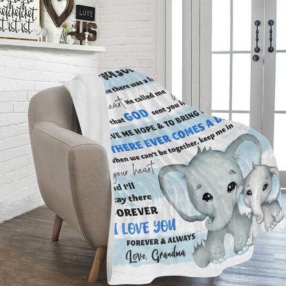 Special Gift For Your Grandson Blanket - From Grandma