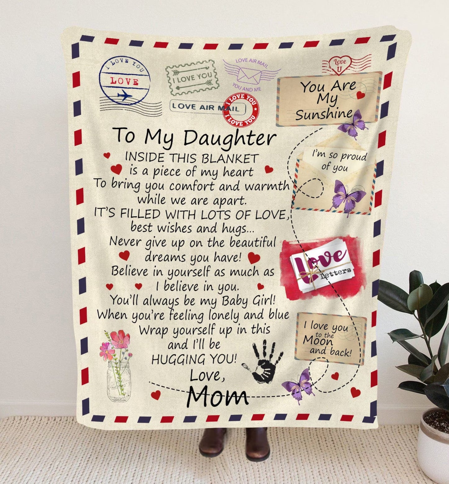 Special Gift For Your Daughter Blanket - From Mom Blanket