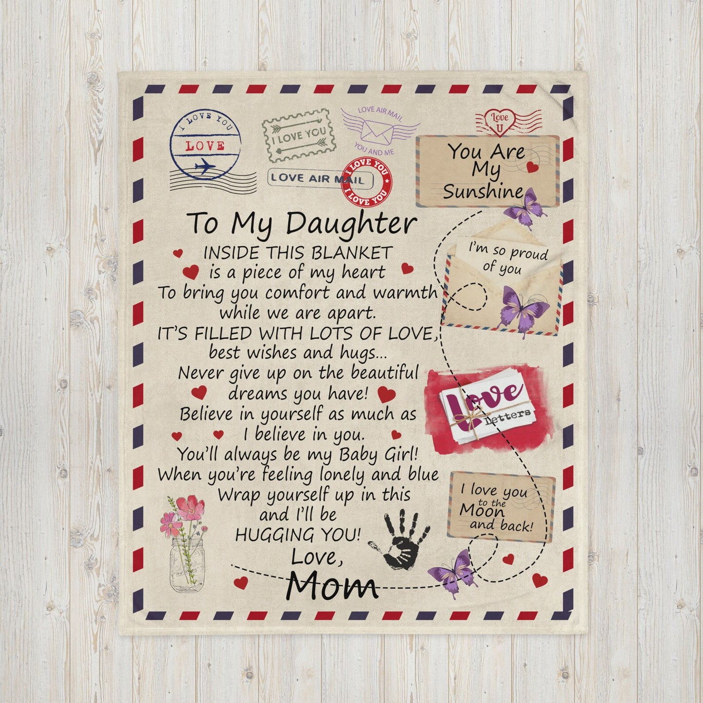 Special Gift For Your Daughter Blanket - From Mom Blanket