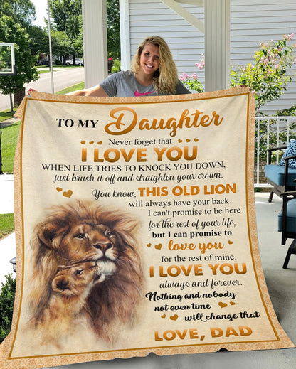 Special Gift For Your Daughter Blanket - From Dad