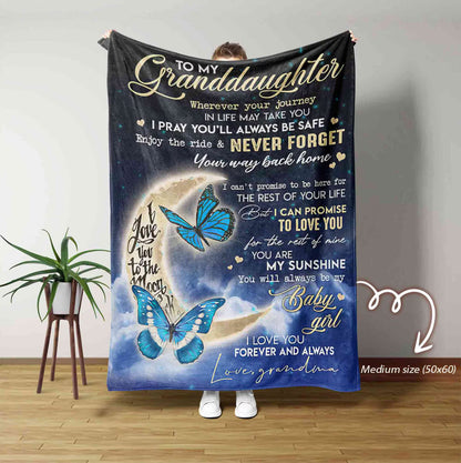 Special Gift For Your Granddaughter Blanket - From Grandma