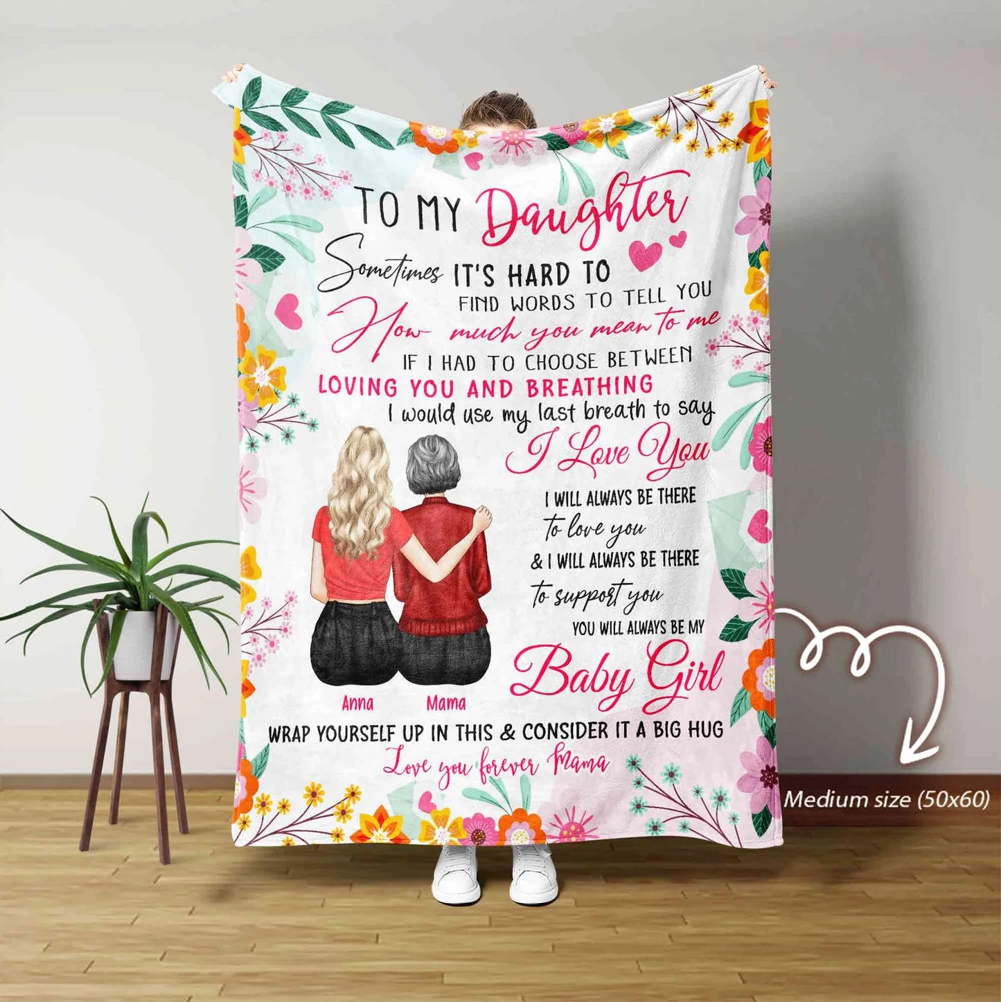 Special Gift For Your Daughter Blanket - From Mom Blanket
