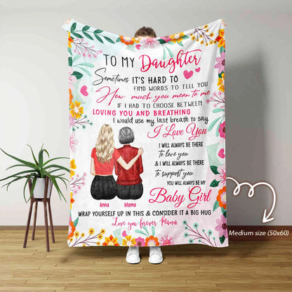 Special Gift For Your Daughter Blanket - From Mom Blanket