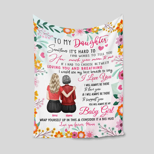 Special Gift For Your Daughter Blanket - From Mom Blanket