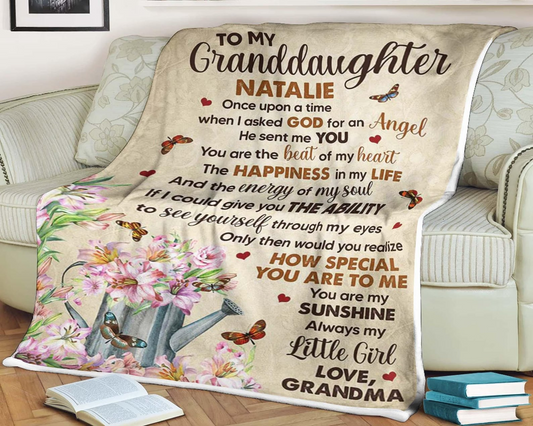 Special Gift For Your Granddaughter Blanket - From Grandma